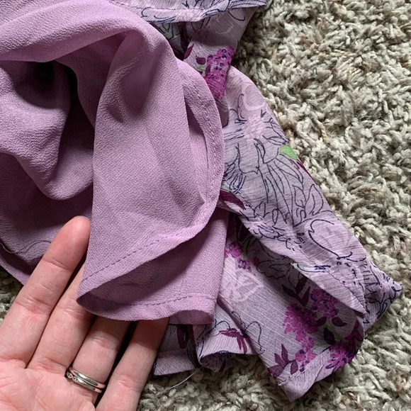 En saison Nwot floral puff sleeve top - Picture 14 of 15